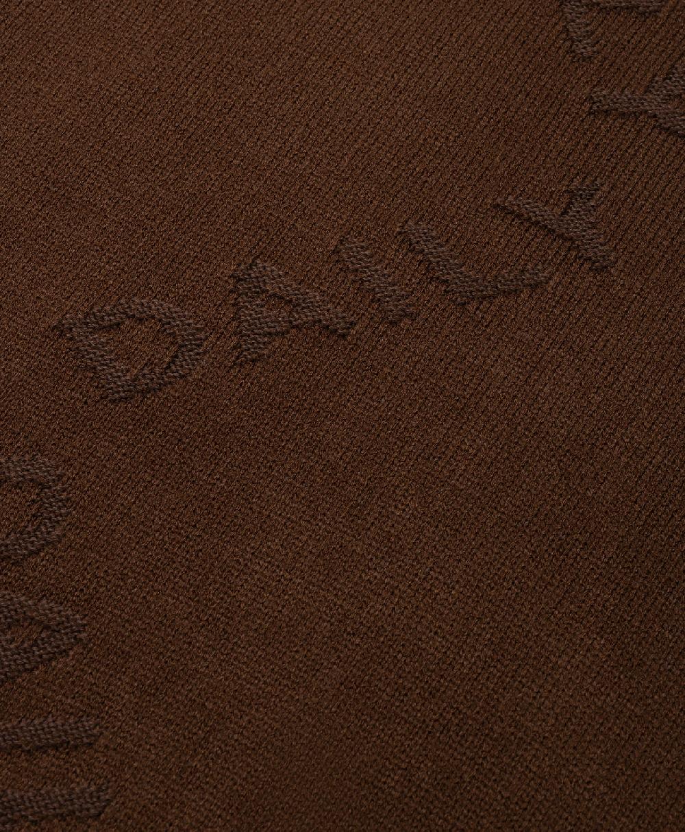 Daily Paper Brown Diamond Knit Sweater