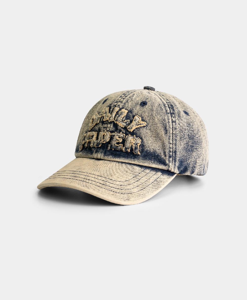 Daily Paper Brown Wash Dias Arch Stack Denim Cap