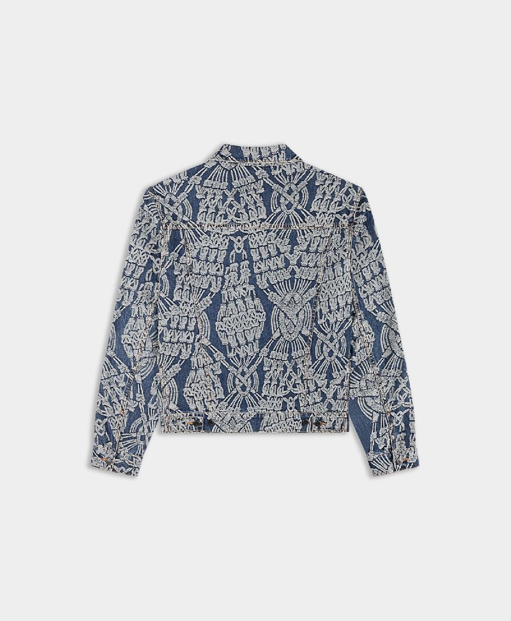 Daily Paper Dark Blue Denim Macrame Jacket