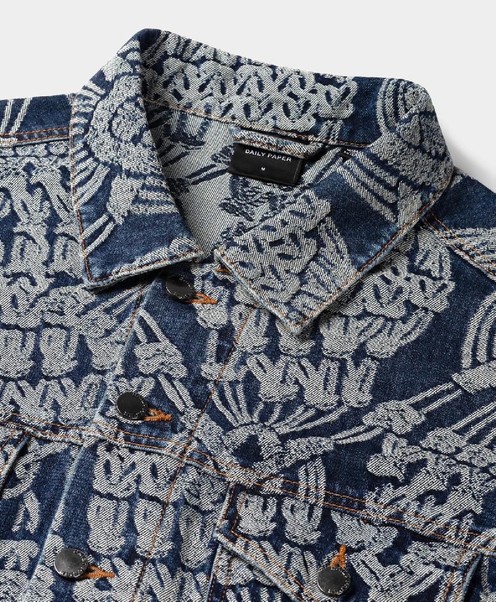 Daily Paper Dark Blue Denim Macrame Jacket