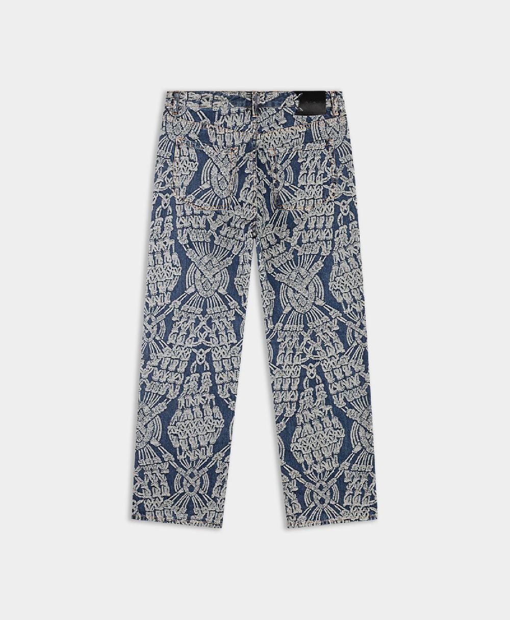 Daily Paper Dark Blue Macrame Amba Jeans