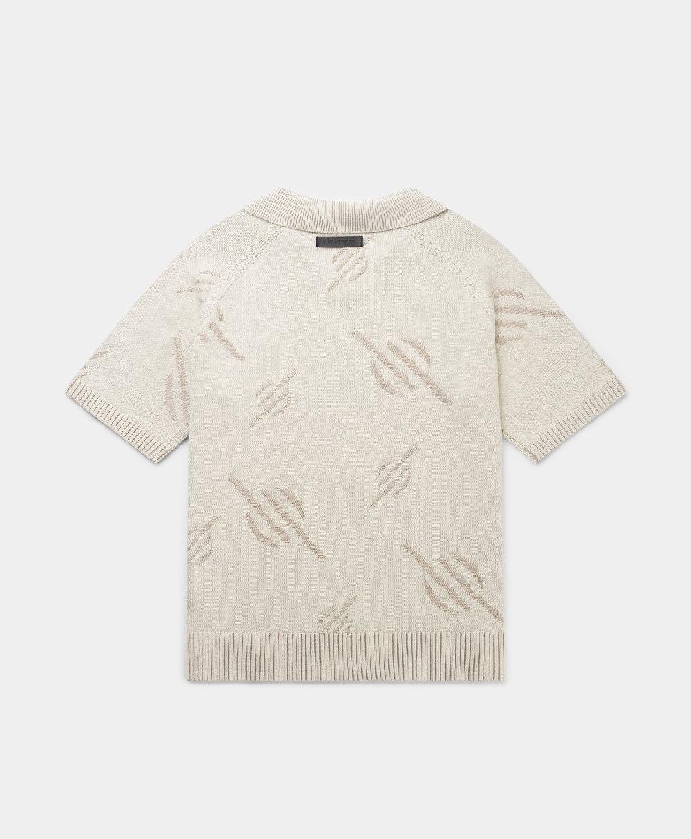 Daily Paper Gardenia Monogram Knit Polo