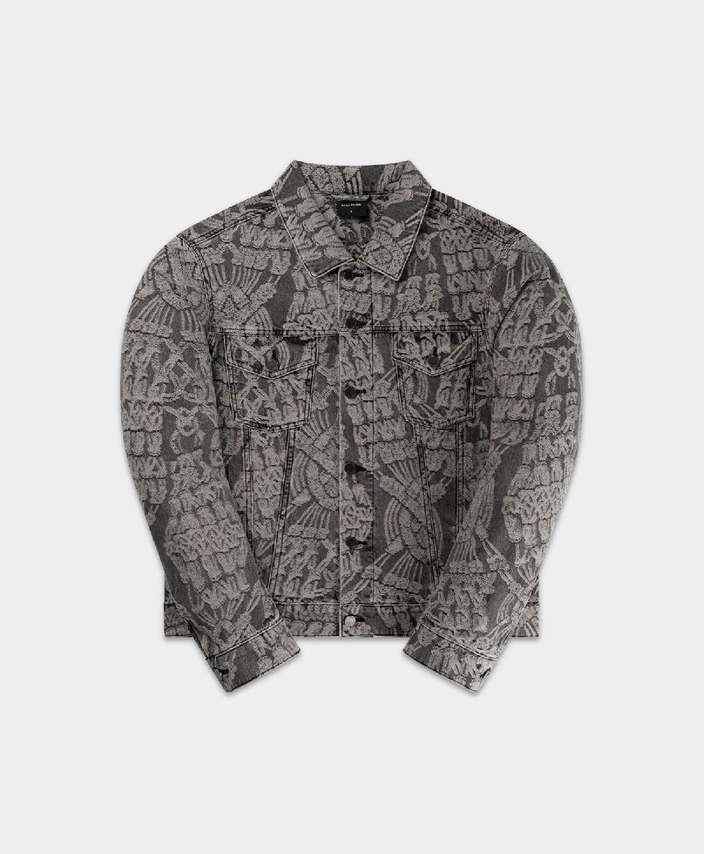 Daily Paper Grey Denim Macrame Jacket