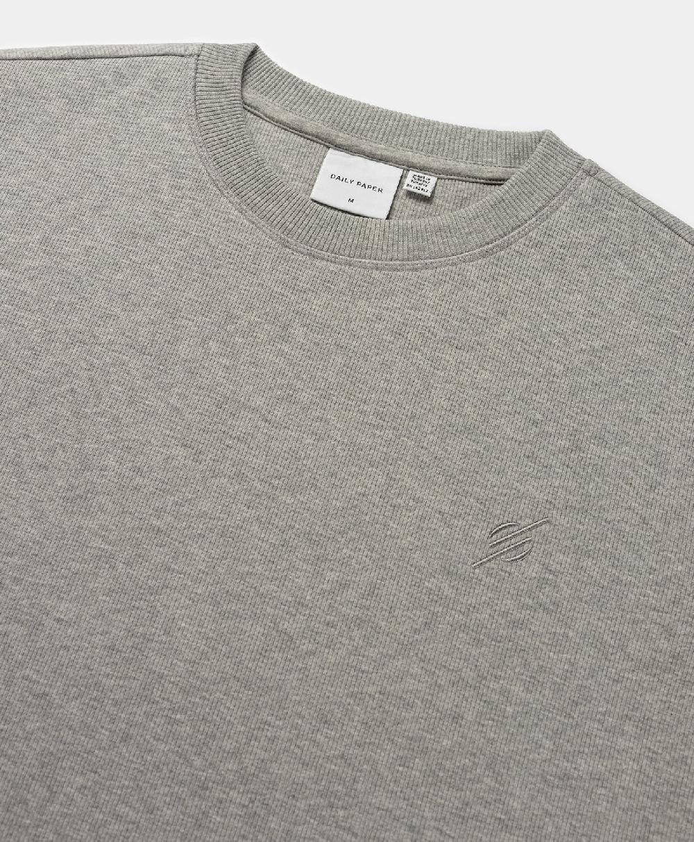 Daily Paper Grey Melange Mono Rib Sweater