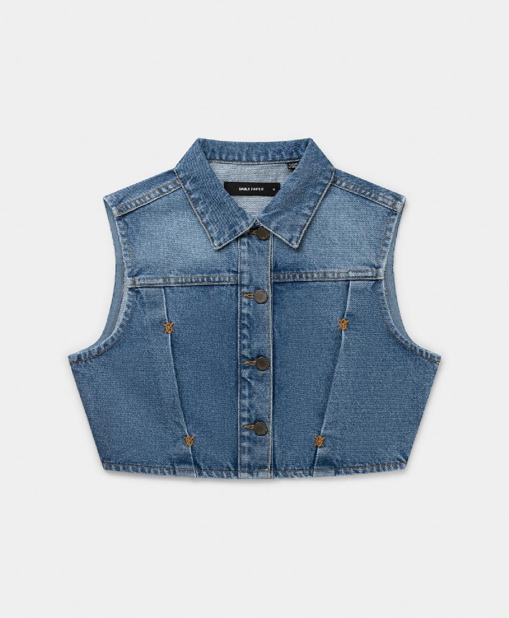 Daily Paper Light Blue Asola Sleeveless Top