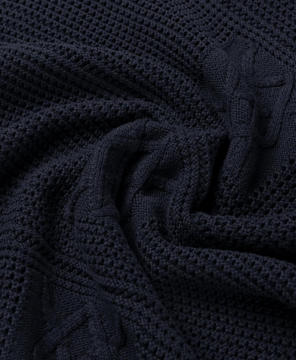 Daily Paper Maritime Blue Crochet T-Shirt