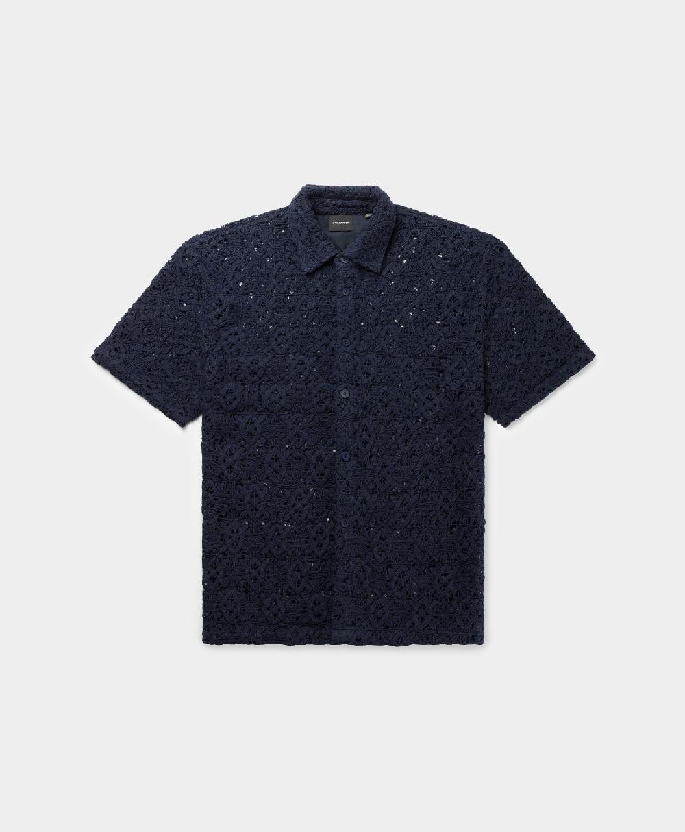 Daily Paper Maritime Blue Lace Shield Shirt
