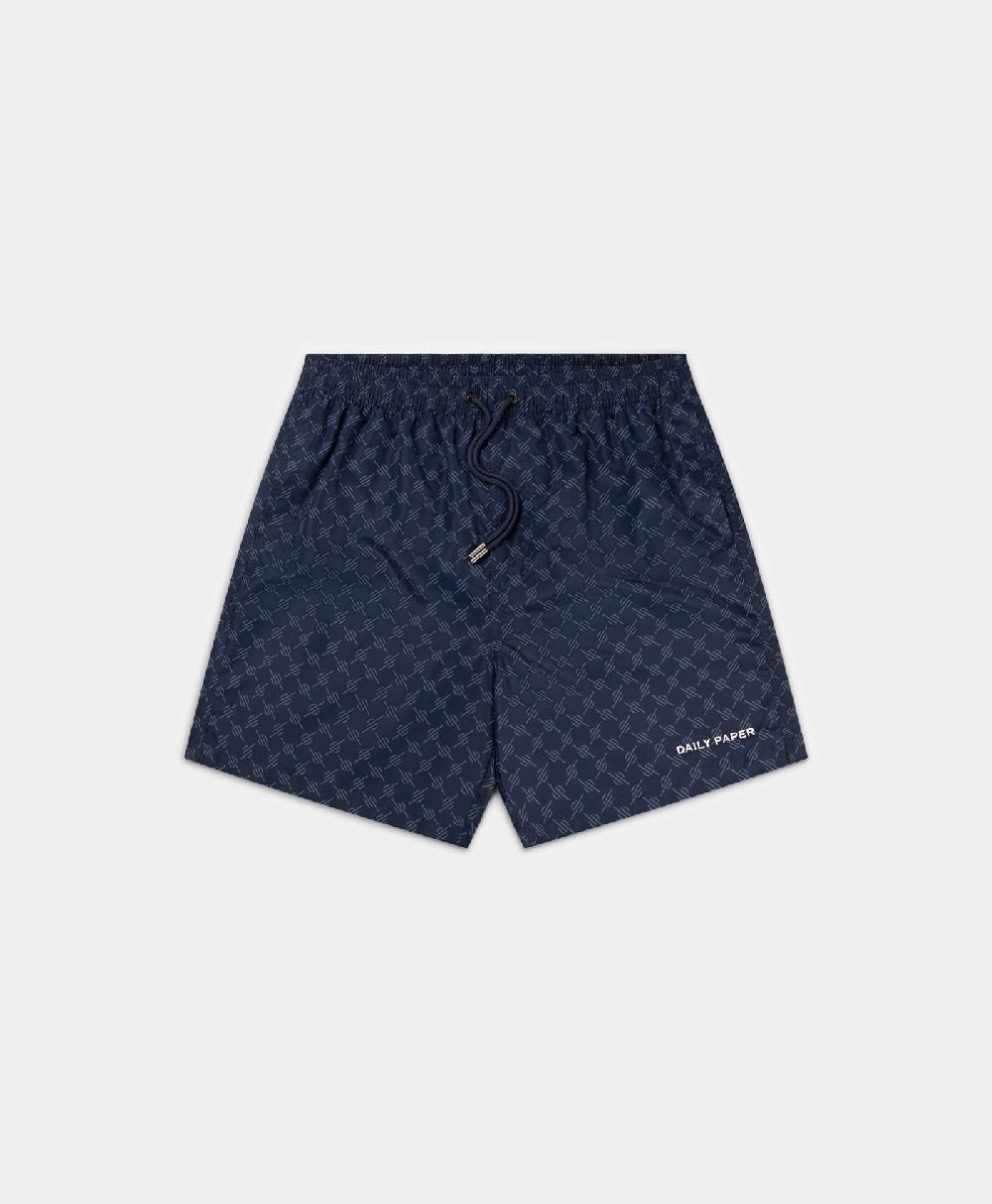 Daily Paper Maritime Blue Logo Swim shorts