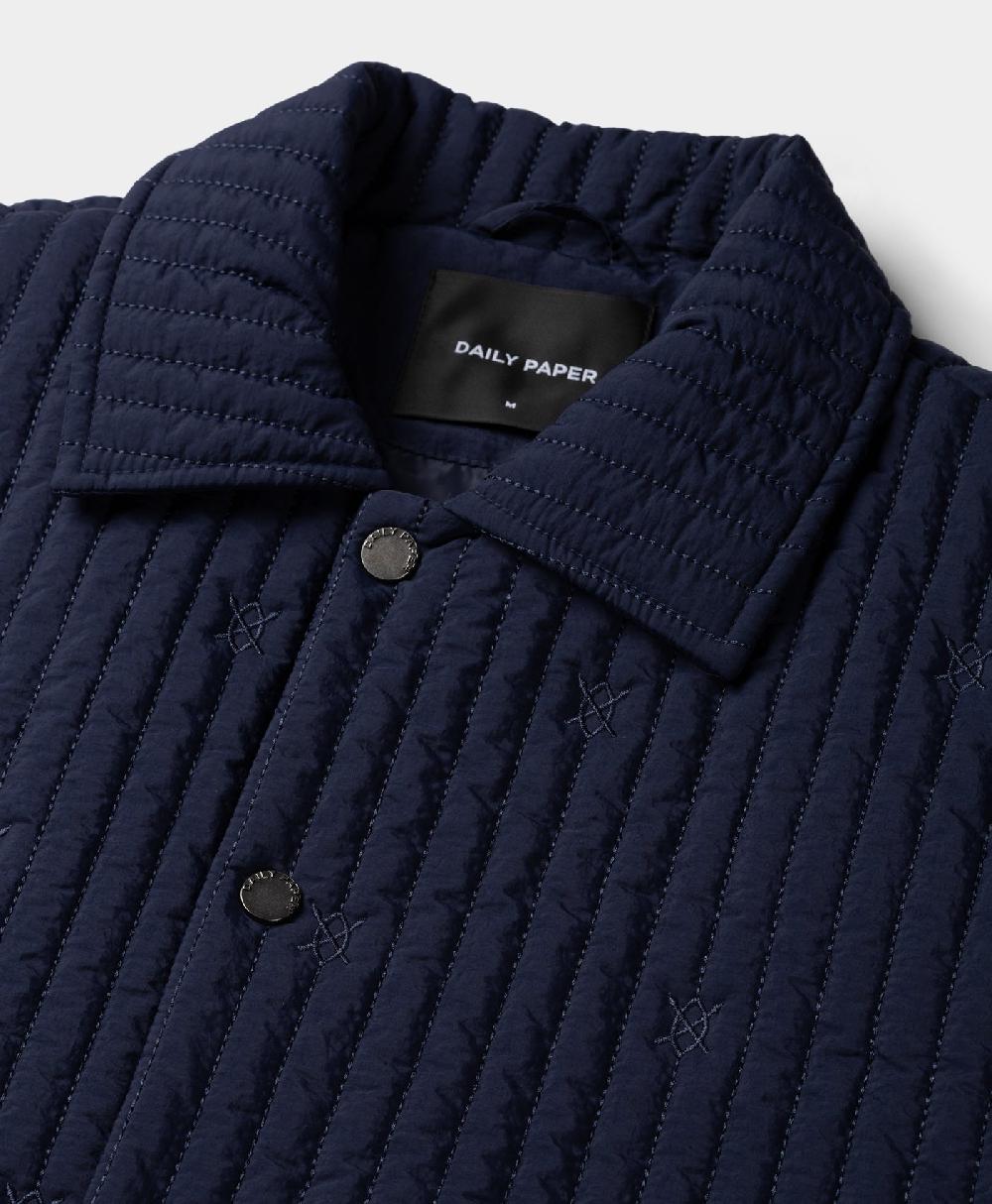 Daily Paper Maritime Blue Shield Quilted Jacket