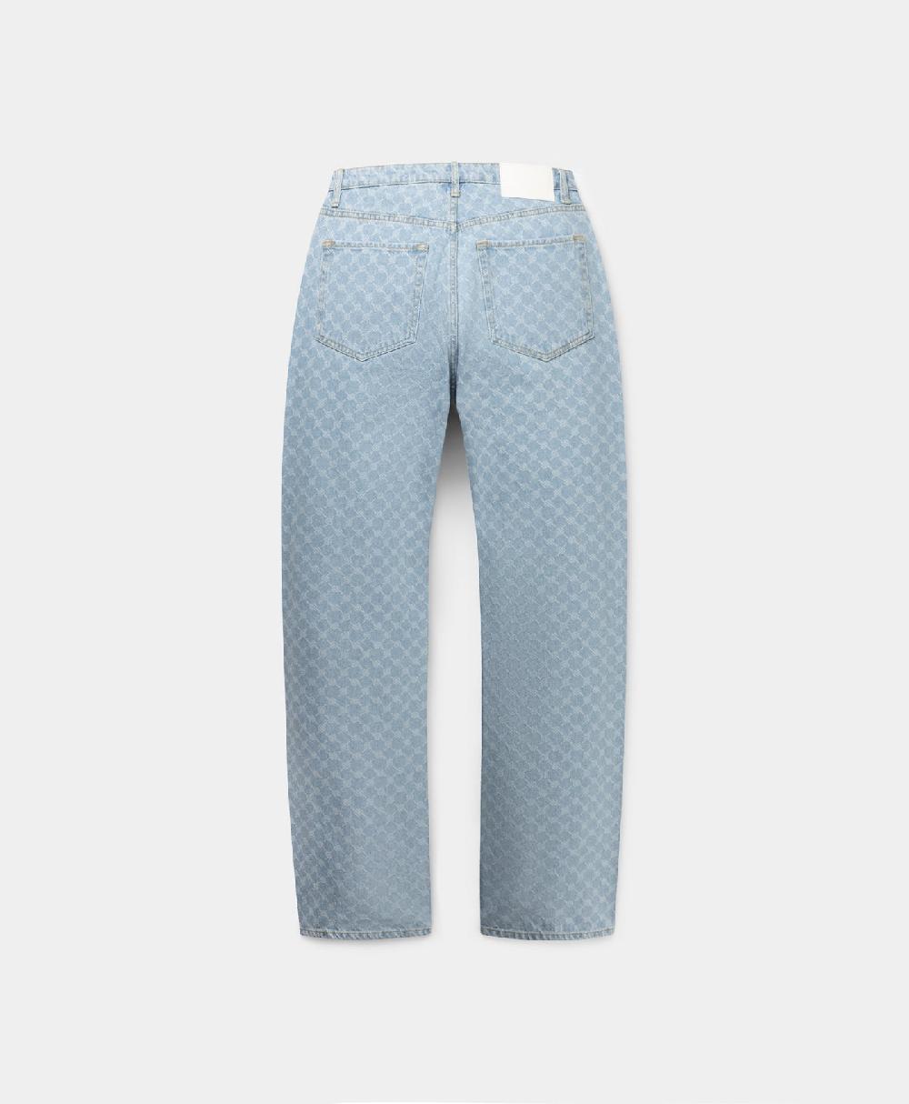 Daily Paper Mid Blue Amba Monogram Relaxed Jeans