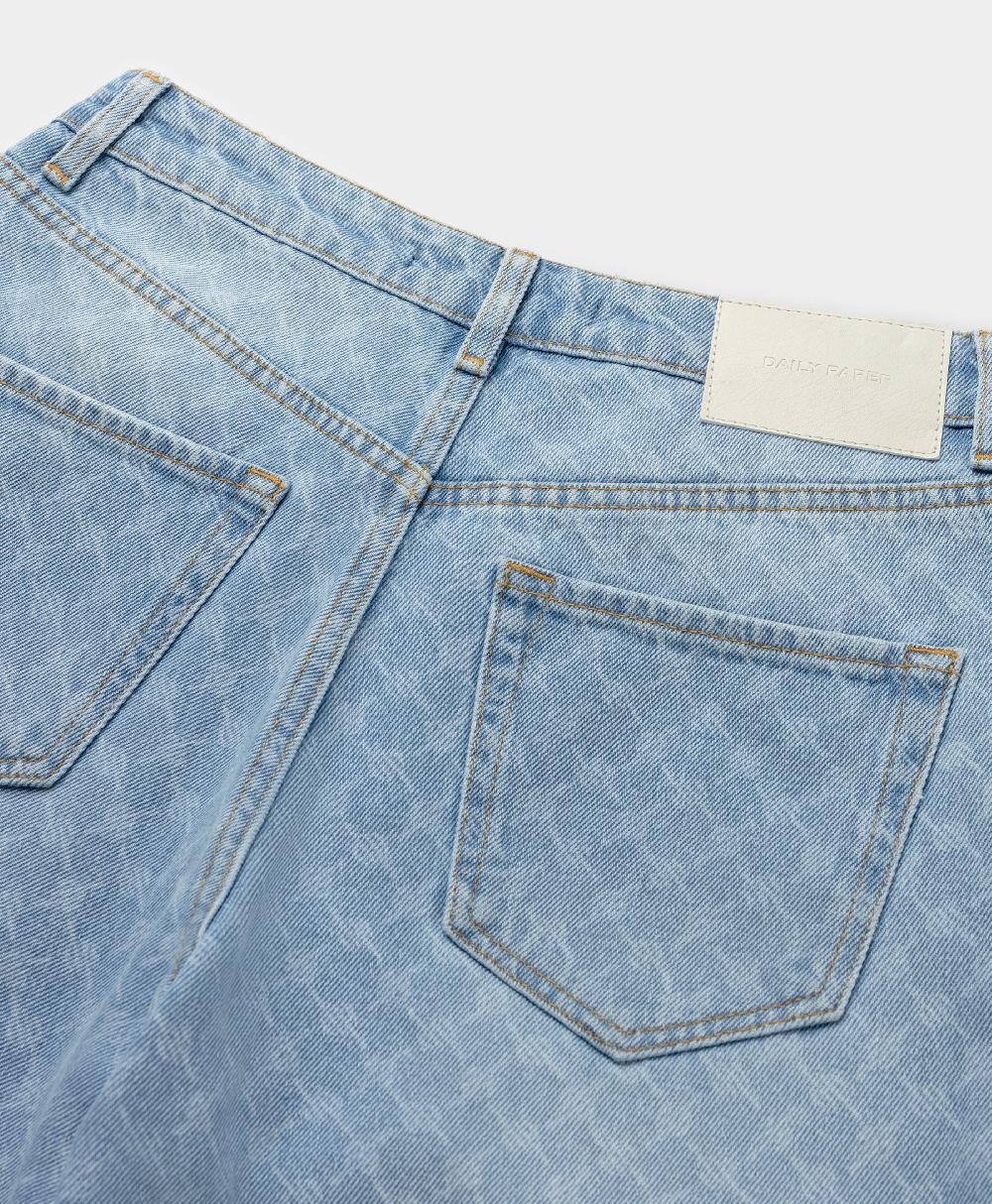 Daily Paper Mid Blue Avery Monogram Jeans