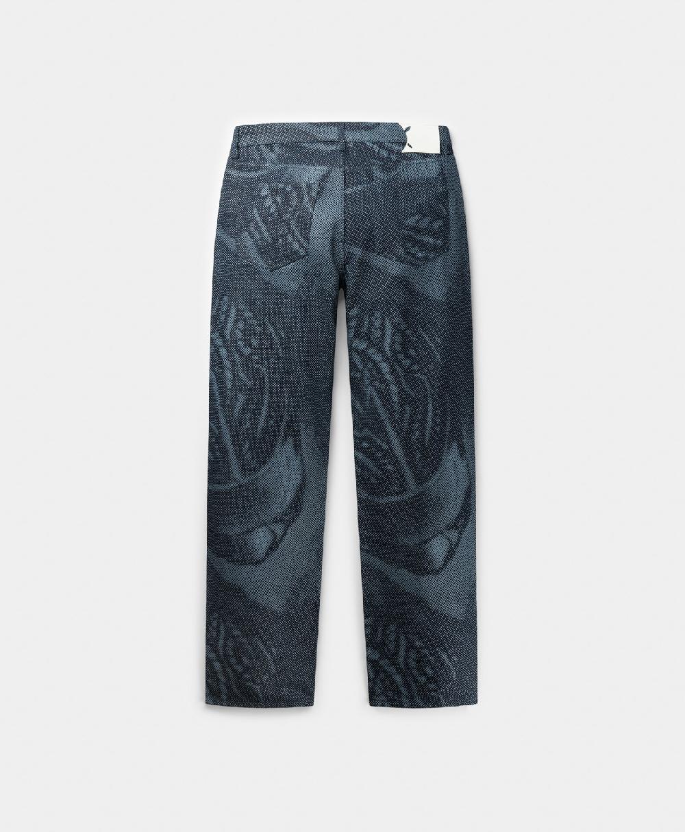 Daily Paper Mid Blue Denim Braids Jeans