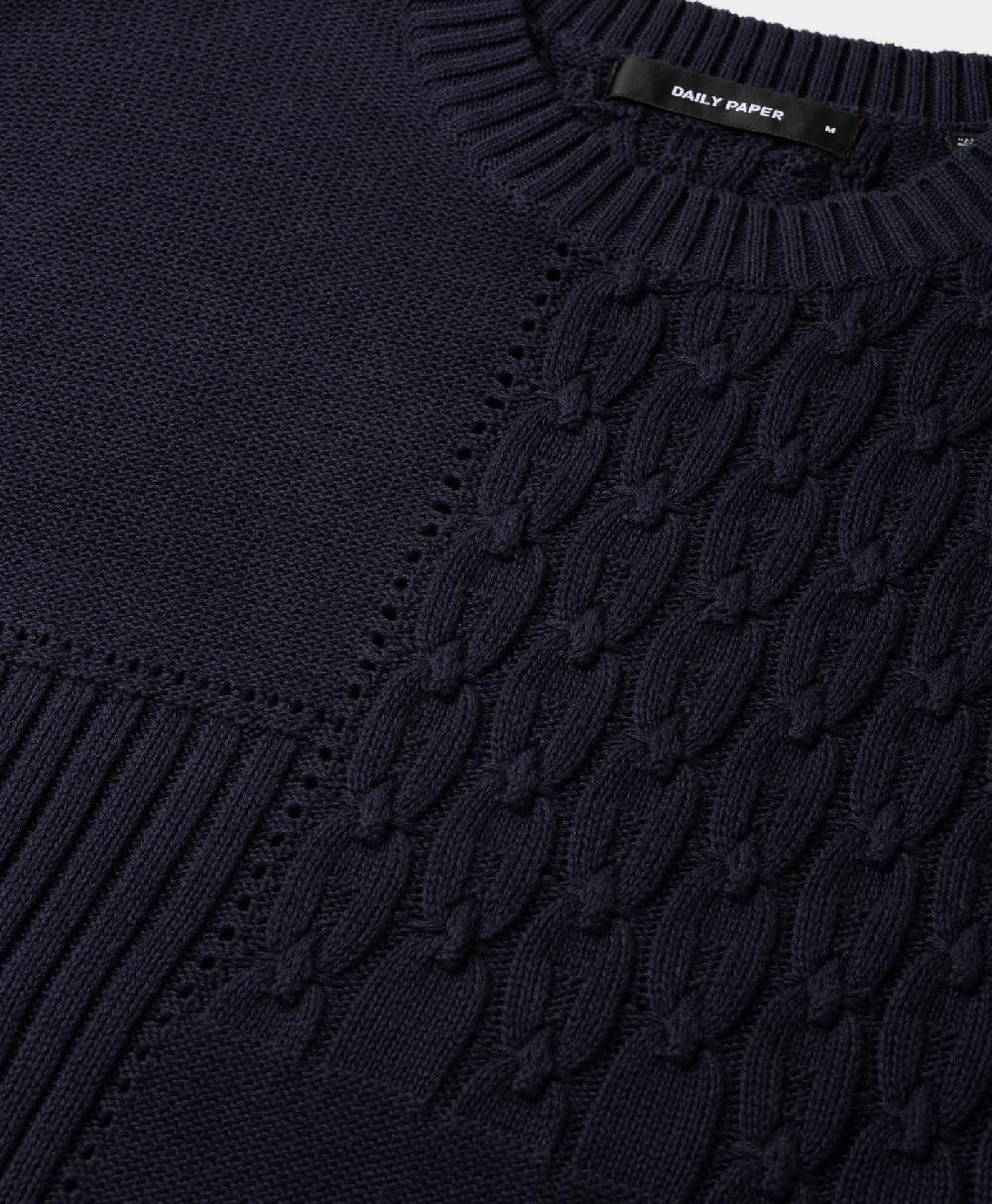 Daily Paper Naval Academy Patchwork Knit Sweater