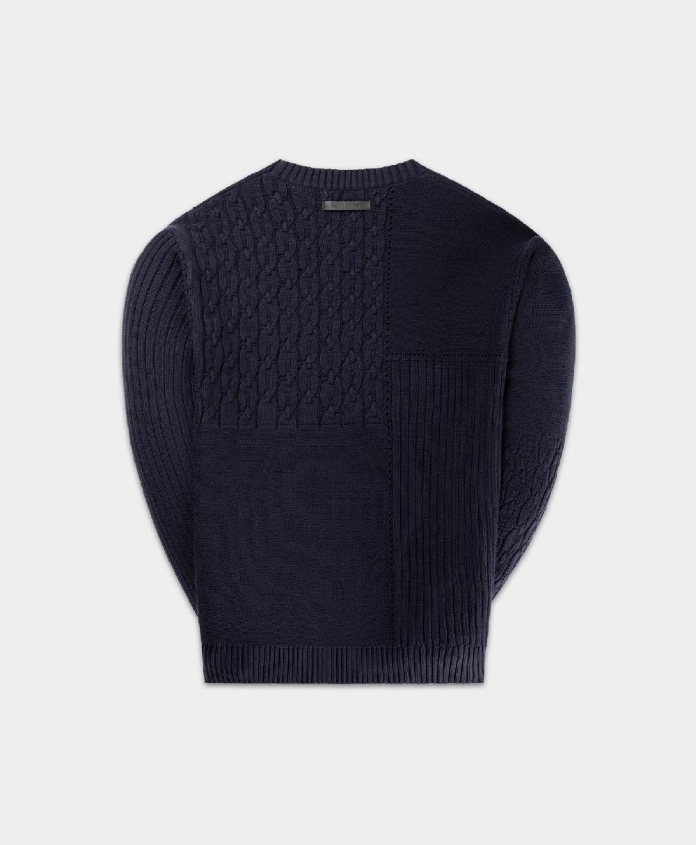 Daily Paper Naval Academy Patchwork Knit Sweater