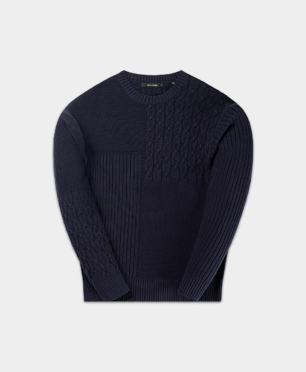 Daily Paper Naval Academy Patchwork Knit Sweater