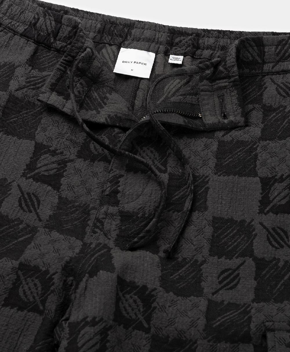 Daily Paper Phantom Black Membuti Chess Pants