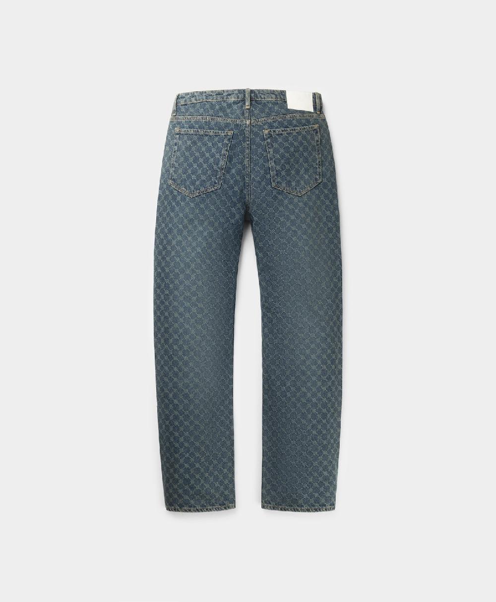 Daily Paper Sand Blue Amba Monogram Relaxed Jeans