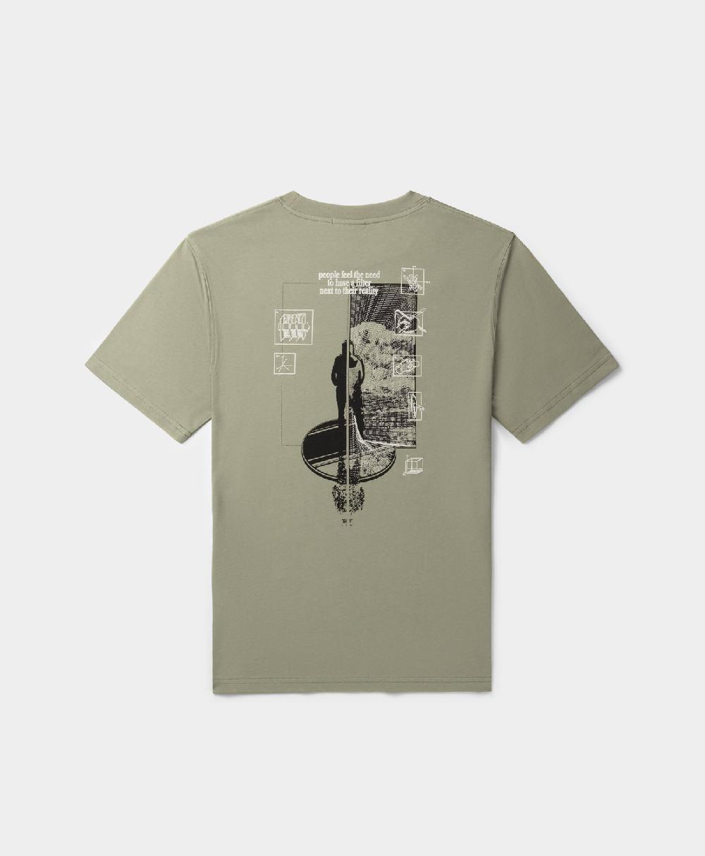 Daily Paper Shadow Green Mirror T-Shirt