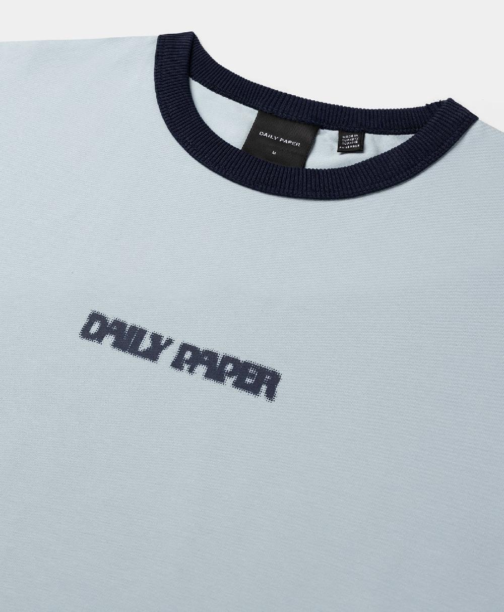 Daily Paper Subdued Blue Dotted Type T-Shirt