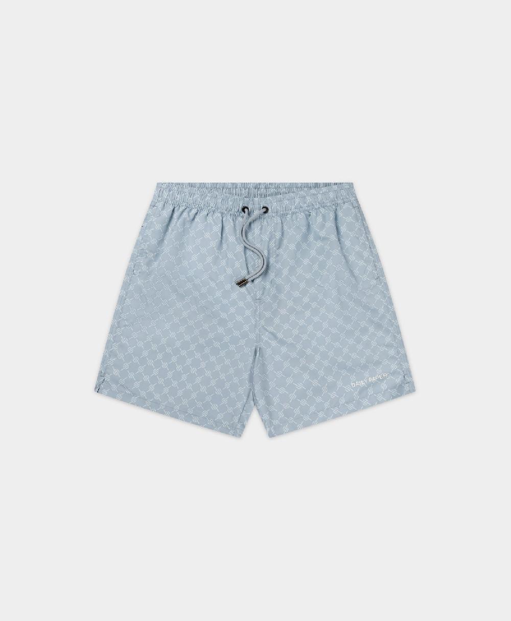 Daily Paper Subdued Blue Logo Swim shorts