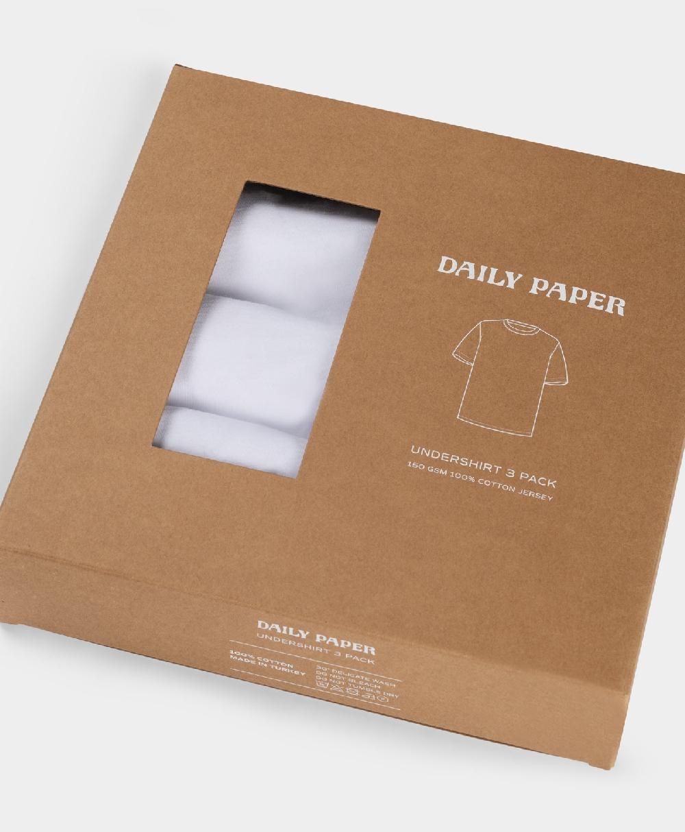 Daily Paper White 3 Pack Undershirt