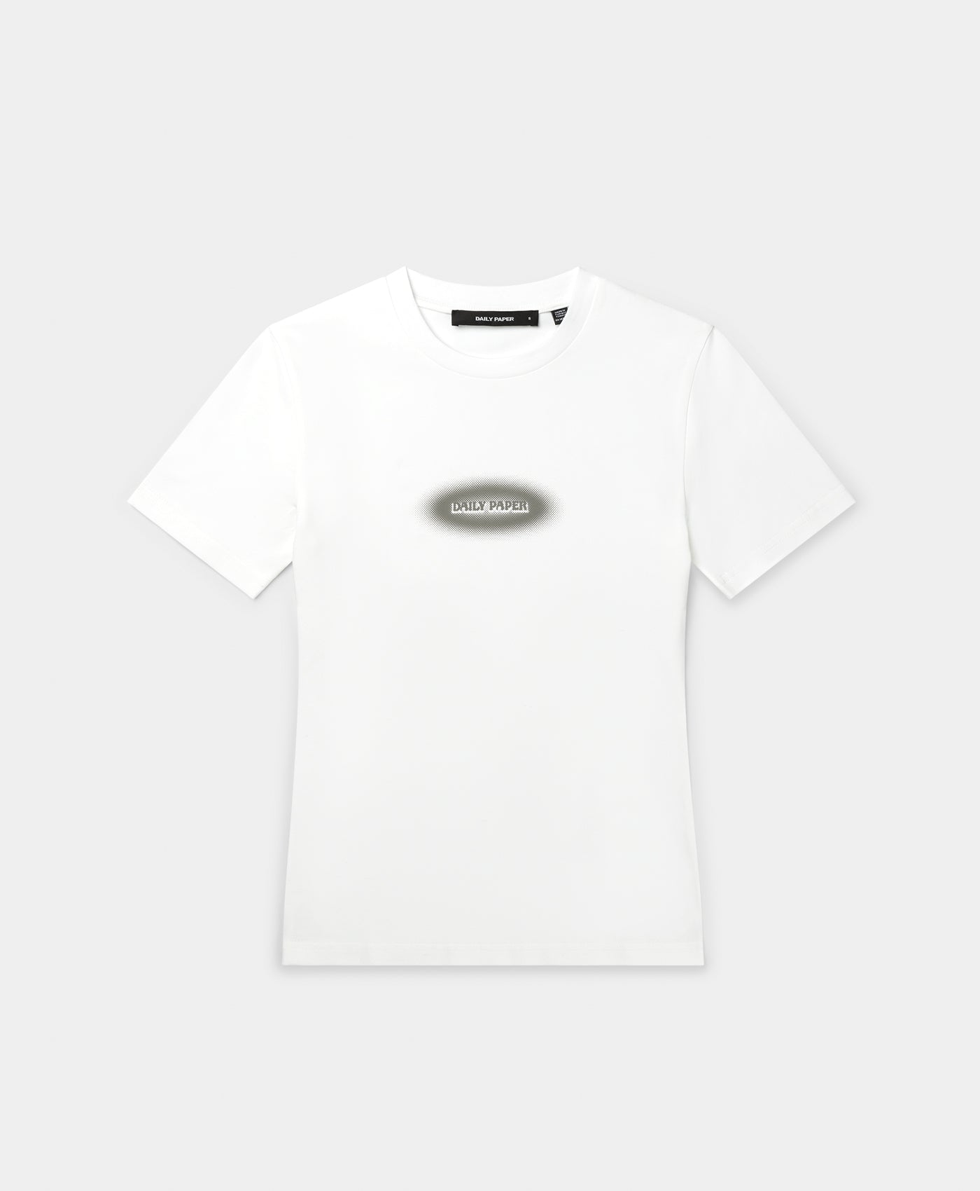Daily Paper White Dotted Type Fitted T-Shirt