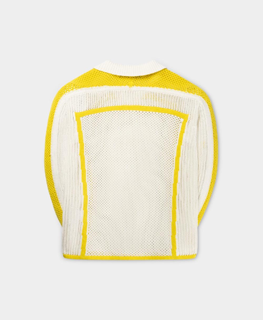 Daily Paper White Football Knit Sweater