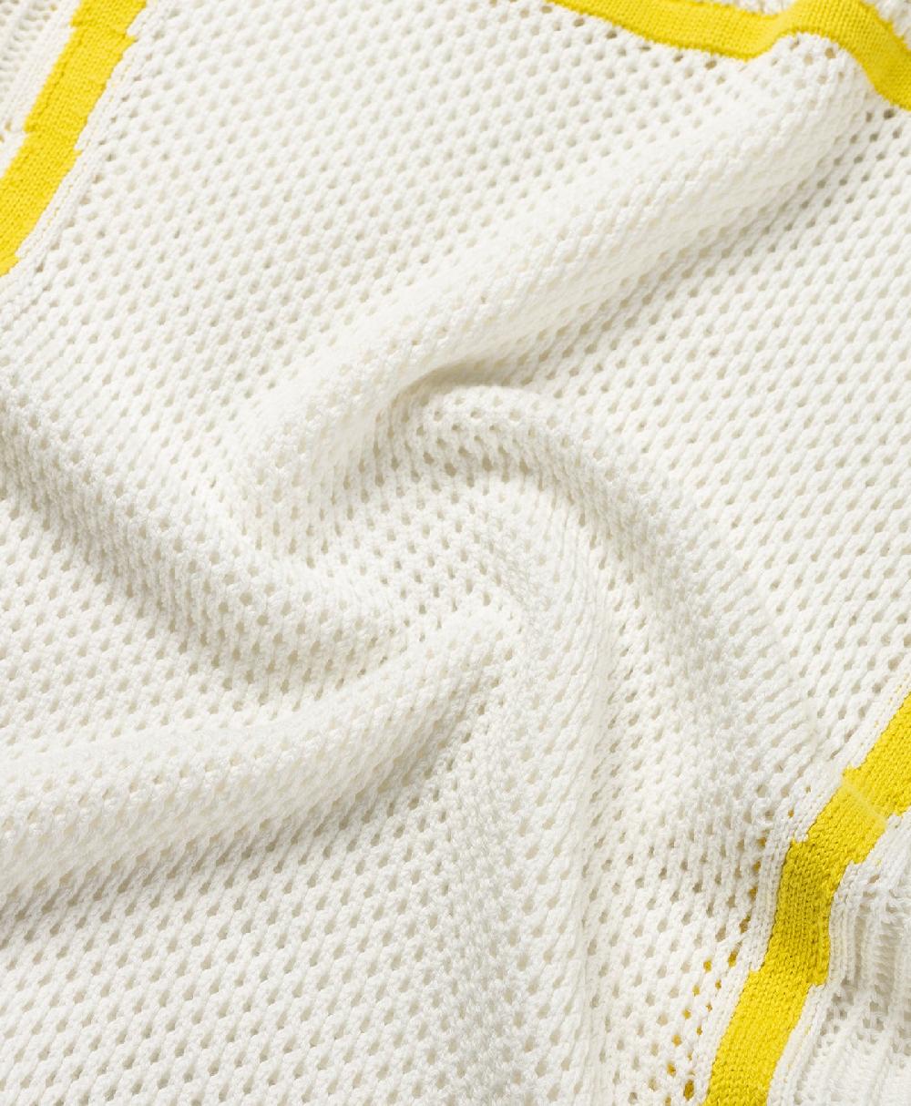 Daily Paper White Football Knit Sweater