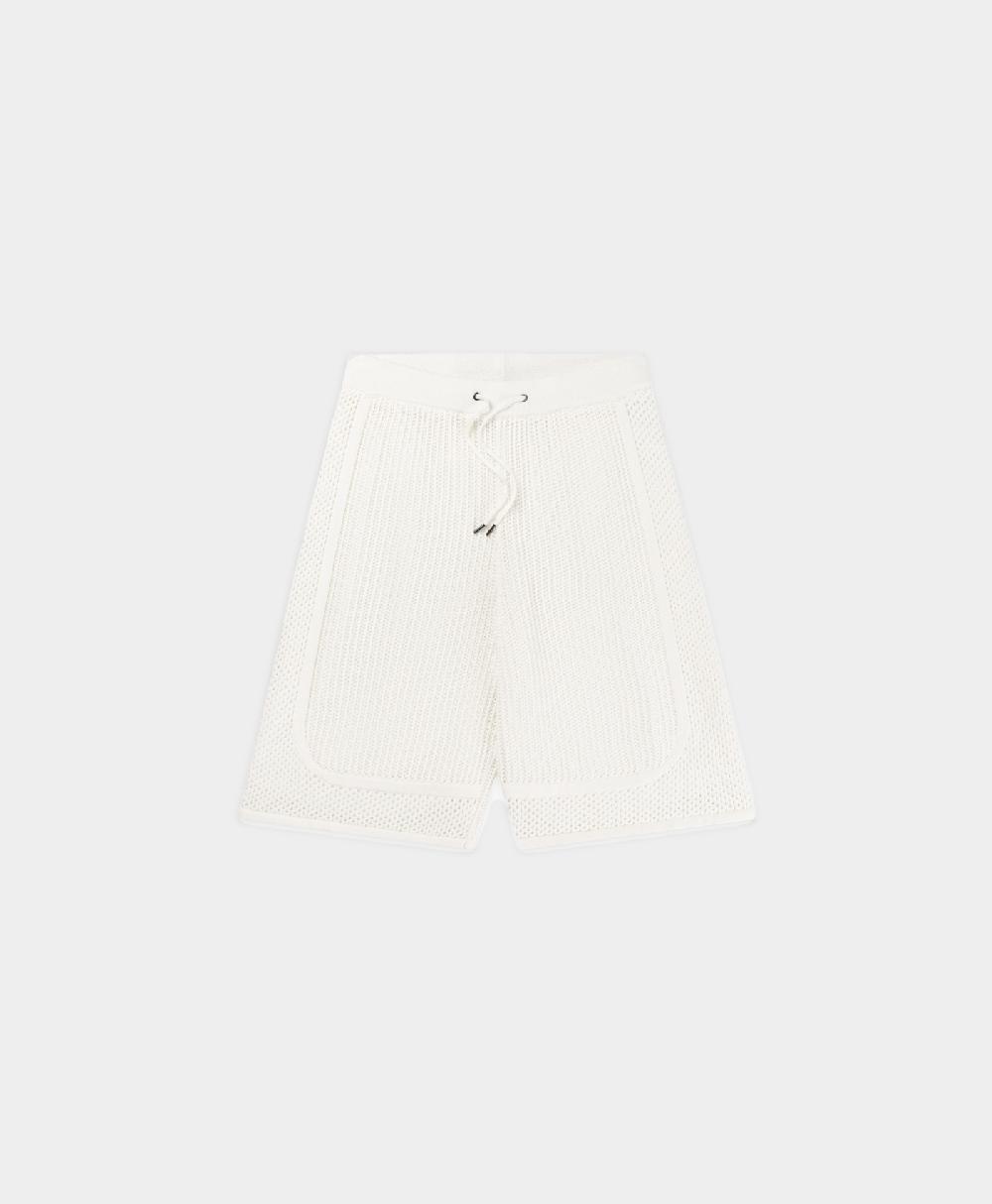 Daily Paper White Football Knit Sweater Short