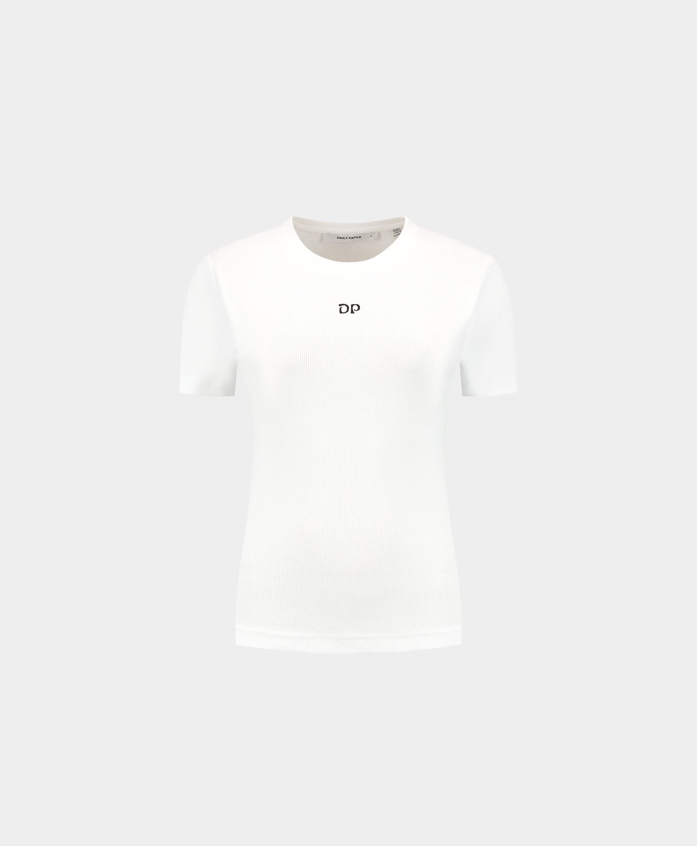 Daily Paper White Unit Rib Fitted T-Shirt