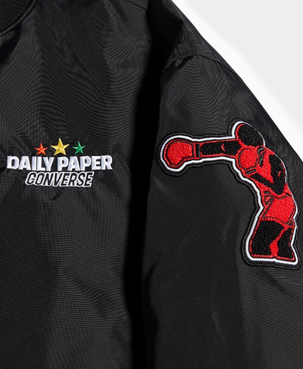 Daily Paper Daily Paper X Converse Black Stadium Jacket