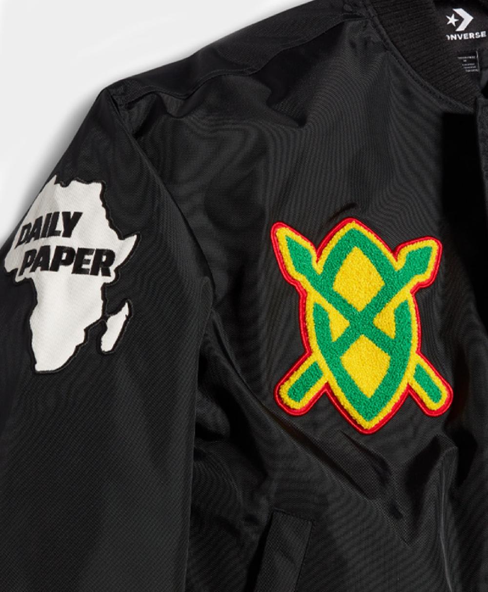 Daily Paper Daily Paper X Converse Black Stadium Jacket