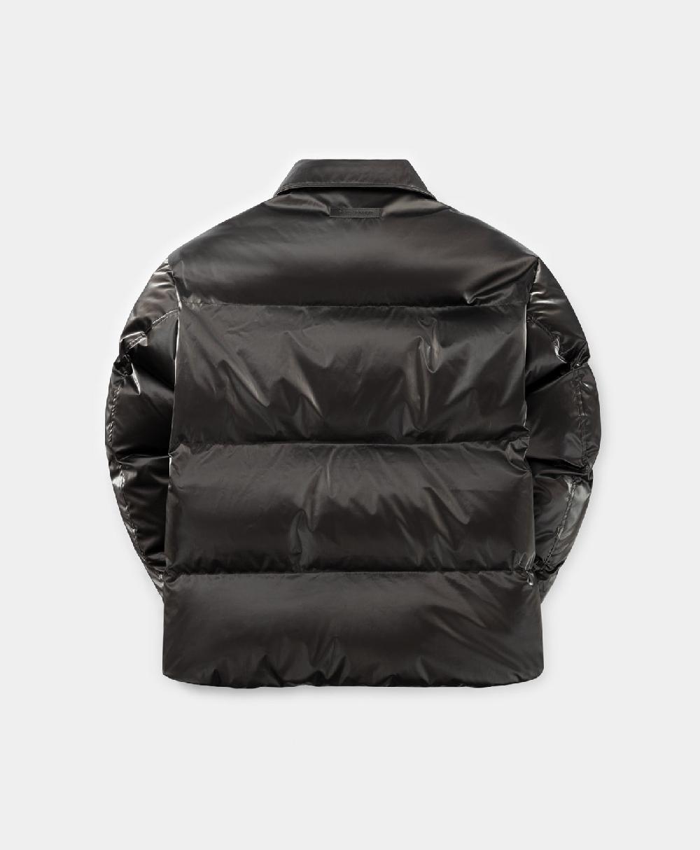 Daily Paper Obsidian Black Whole Shirt Puffer Jacket