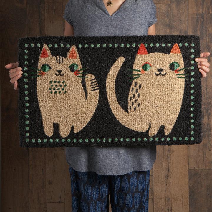 Danica Studio Paillasson Imprimé Meow Meow Coir
