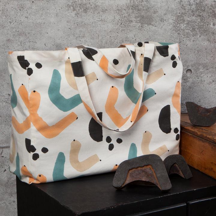 Danica Studio Grand Sac Fourre-tout à Imprimé Echo Block