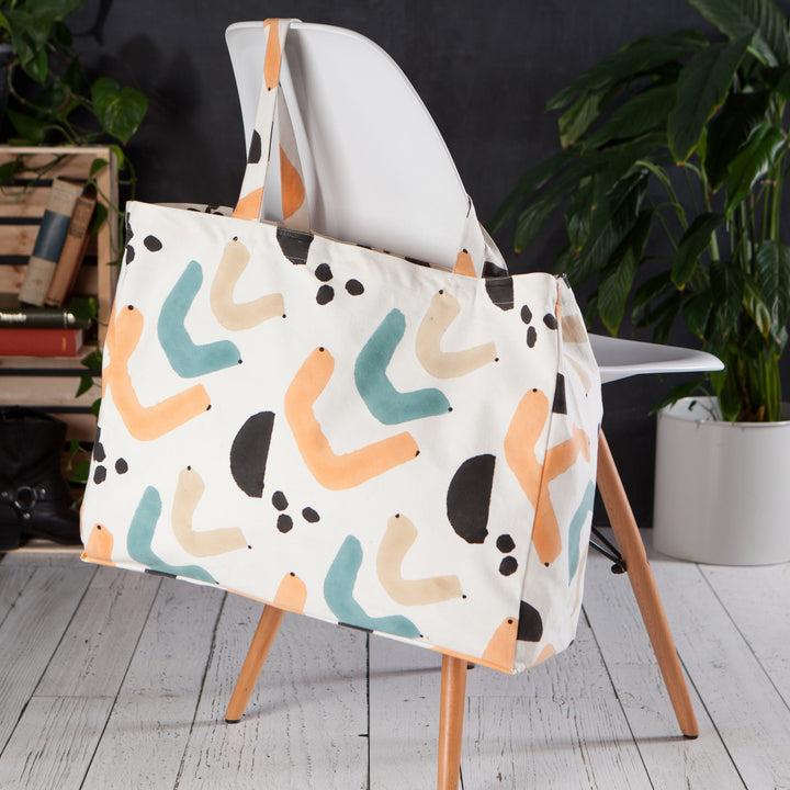 Danica Studio Grand Sac Fourre-tout à Imprimé Echo Block