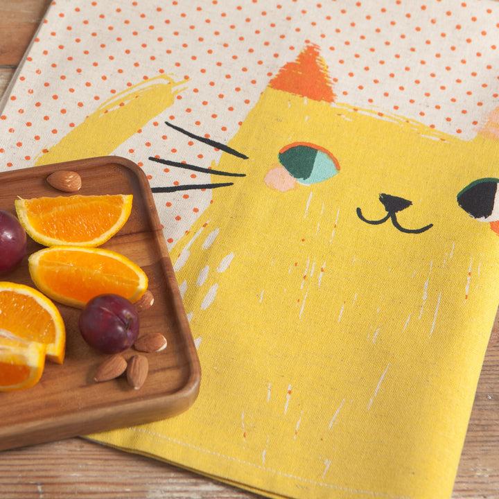 Danica Studio Lot De 2 Torchons à Vaisselle Imprimés Meow Meow