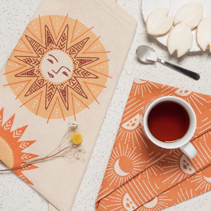 Danica Studio Lot De 2 Torchons à Vaisselle Imprimés Soleil