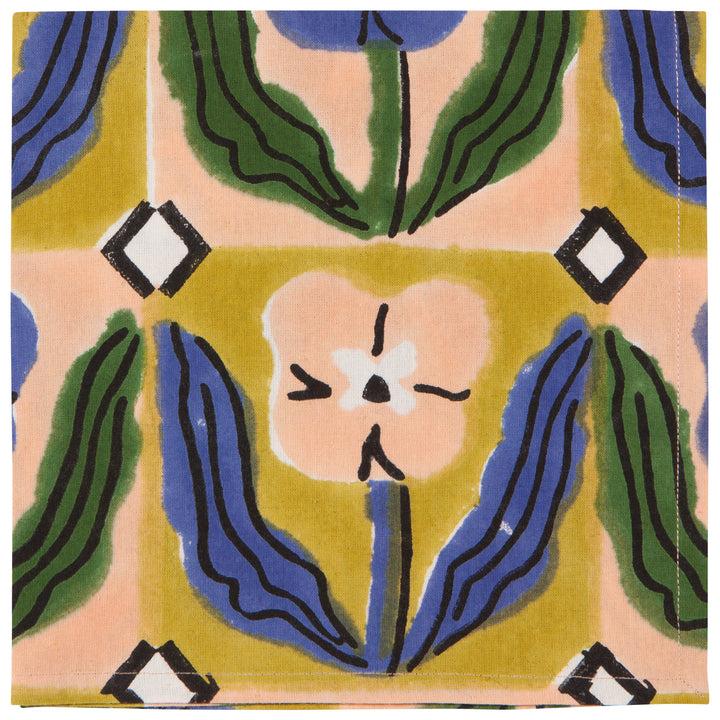 Danica Studio Lot De 4 Serviettes Teppi Block Print