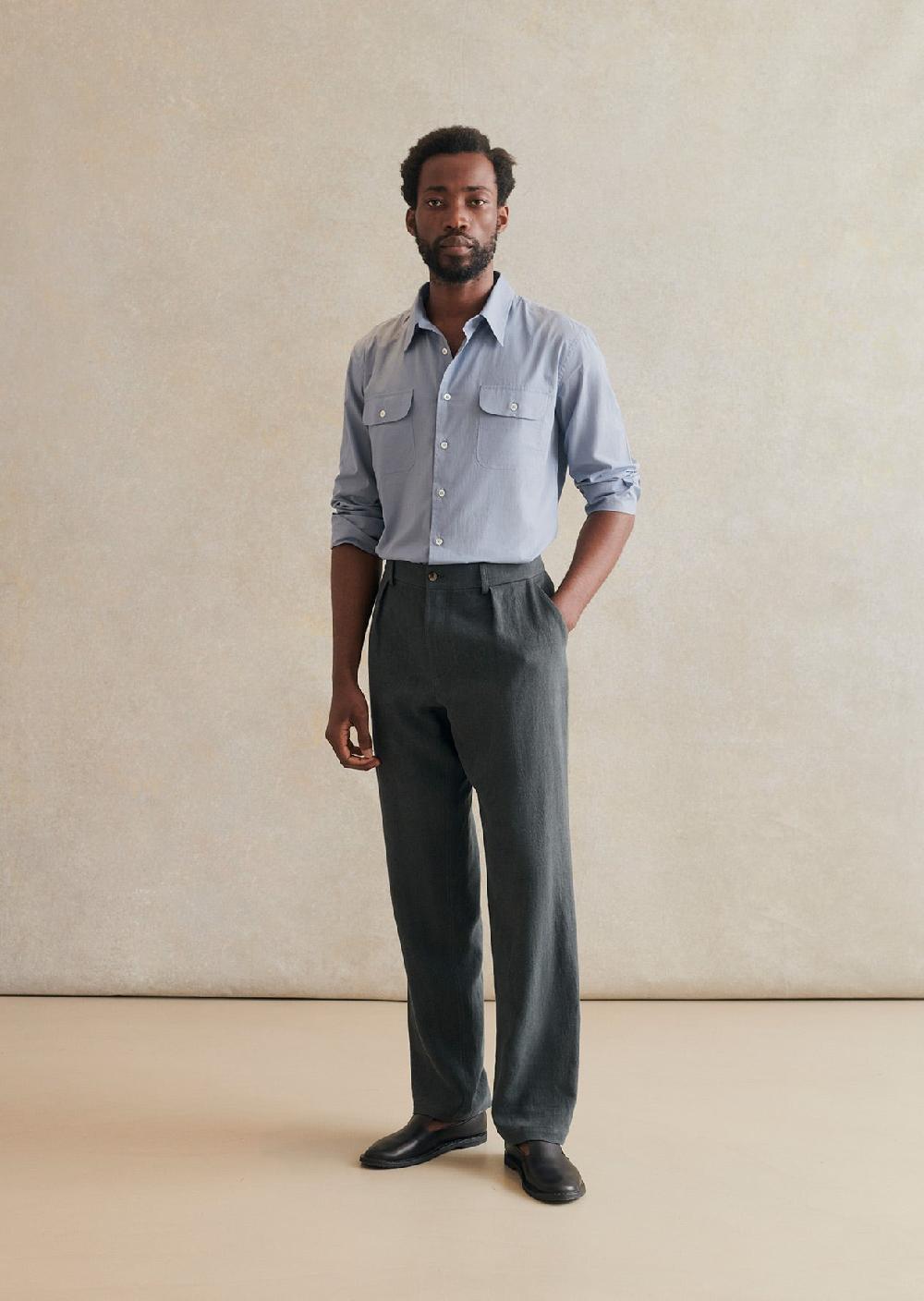 de bonne facture Chemise D'Artiste Voile de Coton Lavé de bonne facture Chemise D'Artiste Voile de Coton Lavé