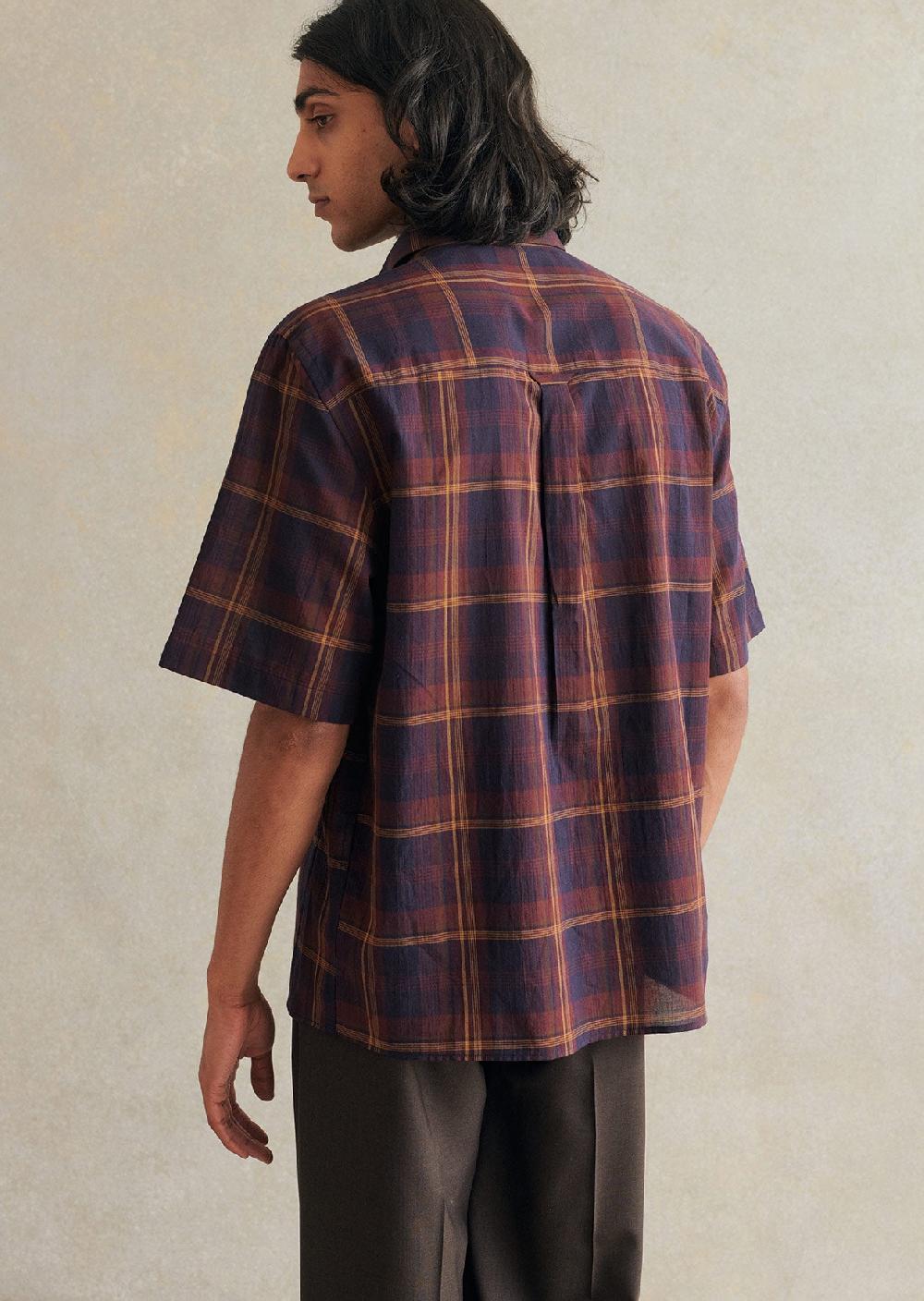 De Bonne Facture Chemise De Peintre Manches Courtes Voile De Coton Japonais