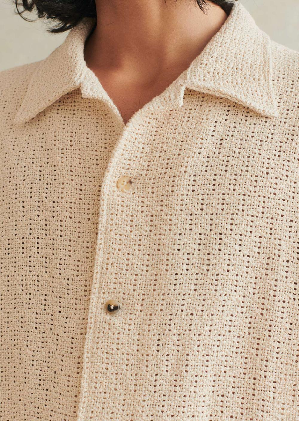 De Bonne Facture Chemise De Vacances Tissage Ouvert En Coton Sec