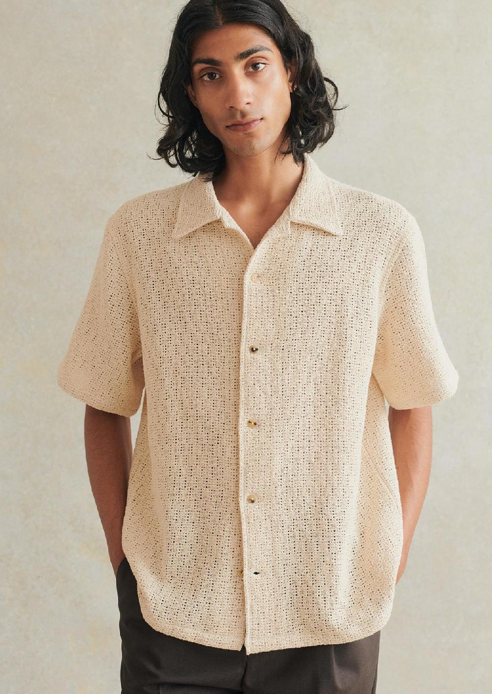 de bonne facture Chemise De Vacances Tissage Ouvert En Coton Sec de bonne facture Chemise De Vacances Tissage Ouvert En Coton Sec