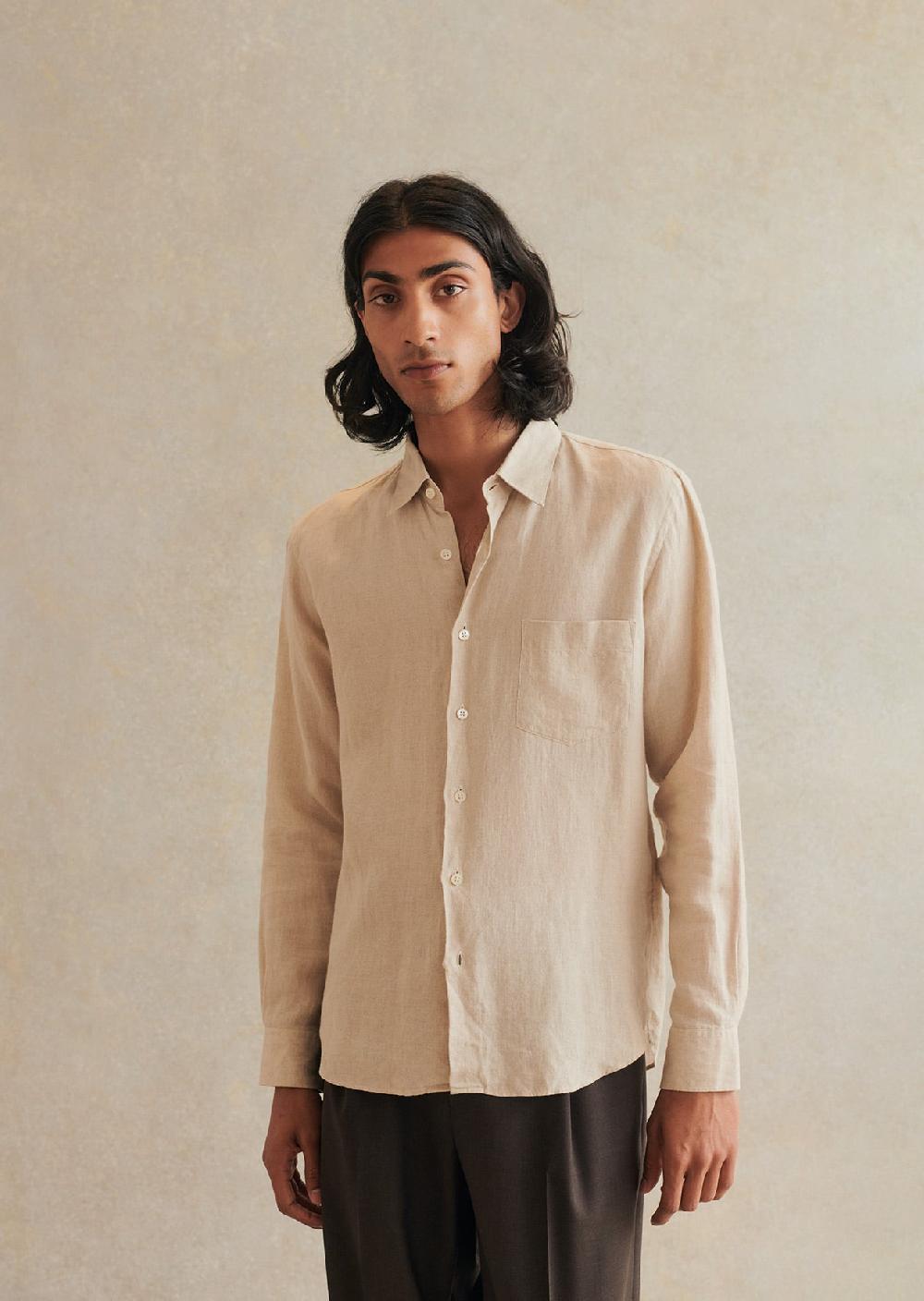 de bonne facture Chemise Essentielle Lin Belge Léger de bonne facture Chemise Essentielle Lin Belge Léger