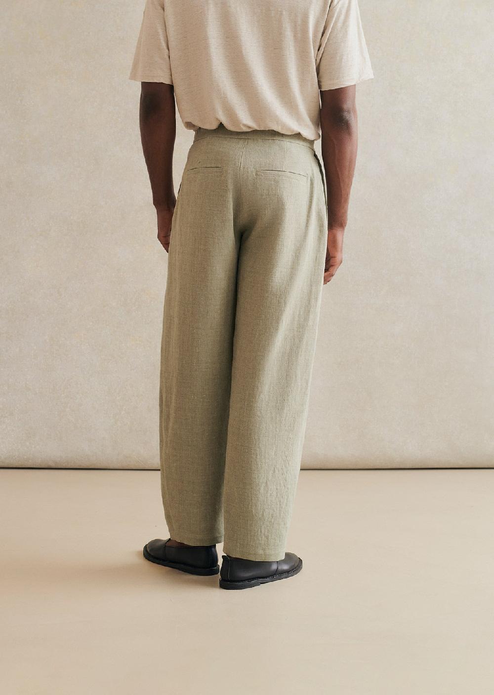 De Bonne Facture Pantalon Lounge Laine & Lin Belge