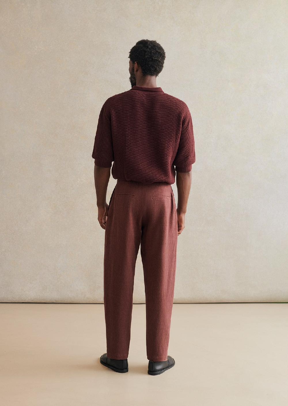De Bonne Facture Pantalon Lounge Laine & Lin Belge