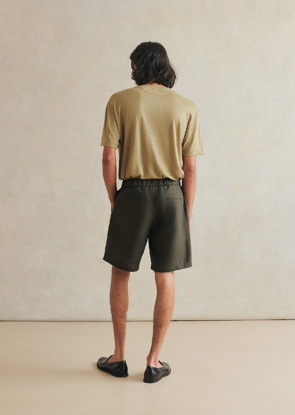 De Bonne Facture Short Lounge Toile De Lin Belge