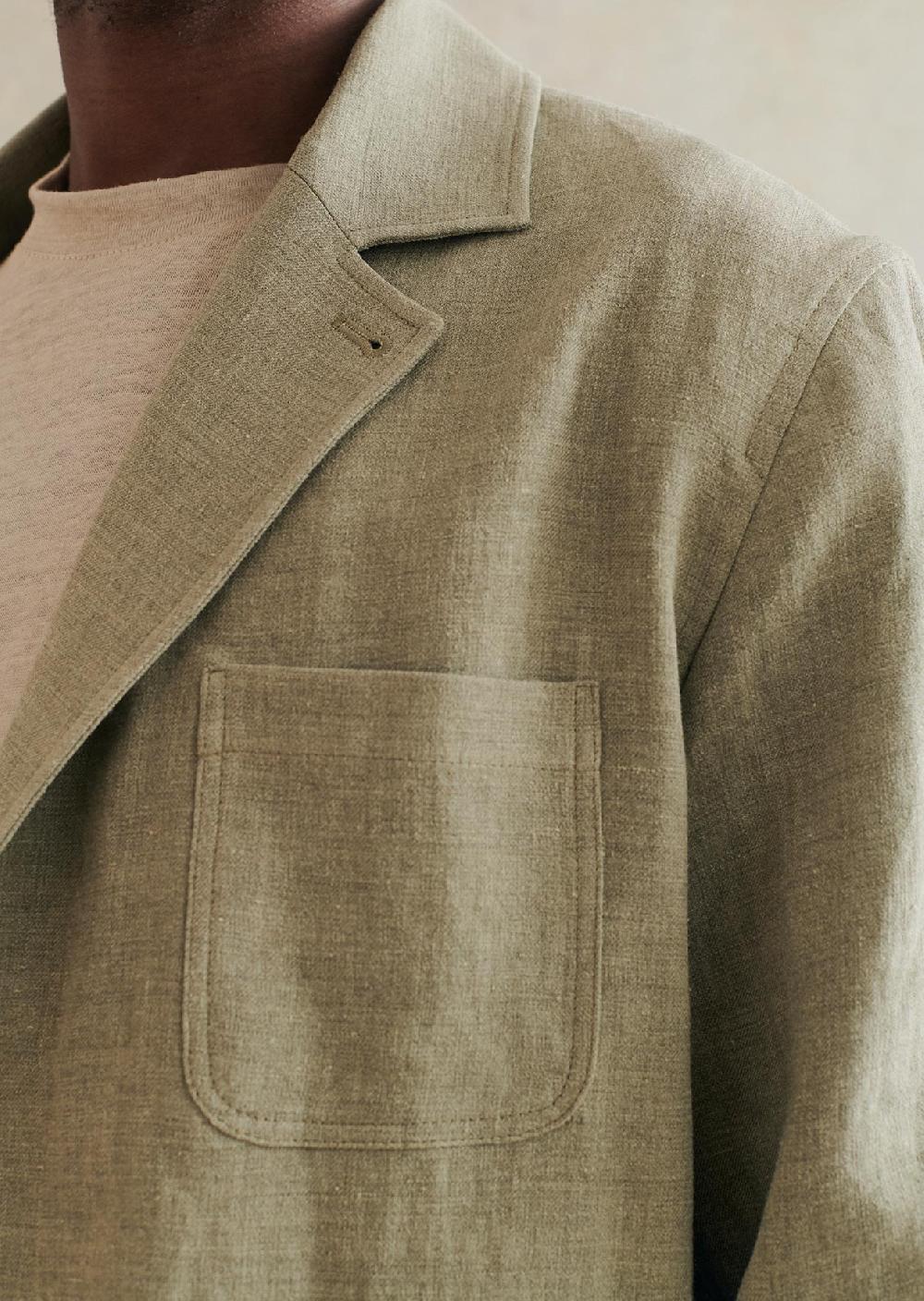 De Bonne Facture Veste De Voyageur Laine & Lin Belge
