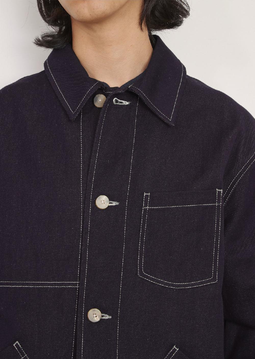 De Bonne Facture Veste Maquignon Denim Japonais