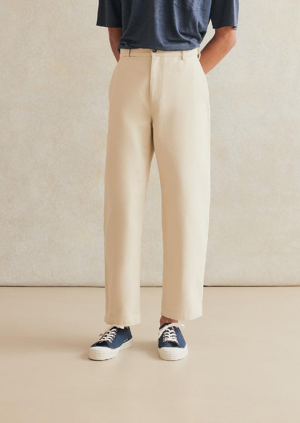 De Bonne Facture Pantalon Ballon Twill De Coton Épais